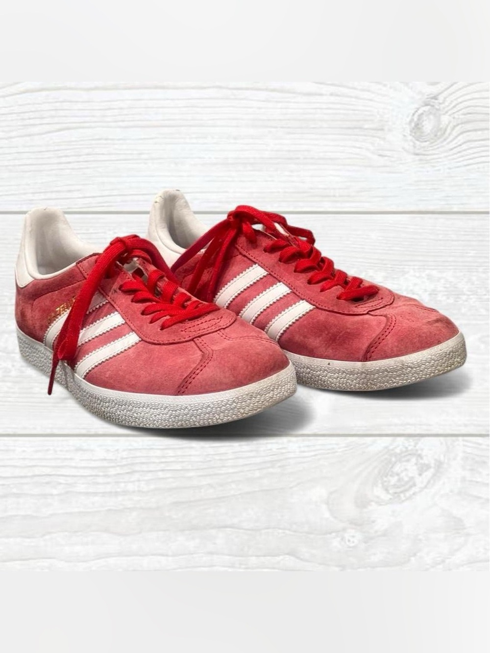 Adidas Originals Gazelle Red Suede Sneakers - Men's Size 6.5